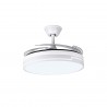 Interlusa Robin Blanc Ventilateur de Plafond Rétractable 4 Pales Ø107cm