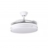 Interlusa Robin Blanc Ventilateur de Plafond Rétractable 4 Pales Ø107cm