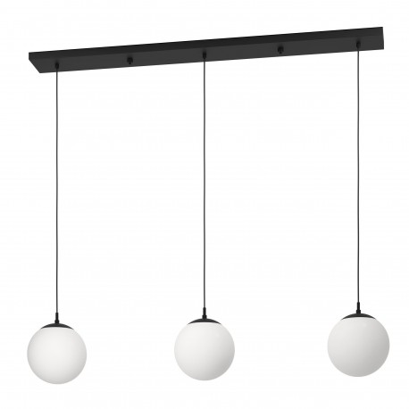 Eglo Rondo 3 Suspension Linéaire Noir/Blanc 3xE27