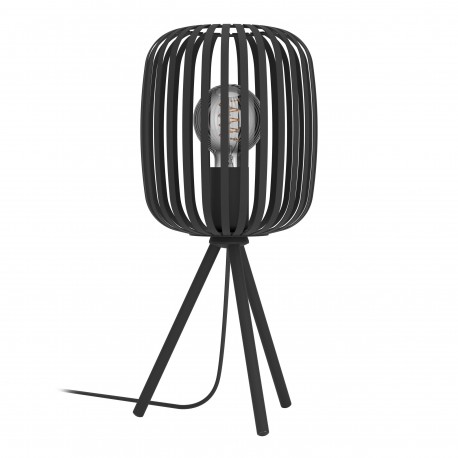 Lampe à Poser Eglo Romazzina Noir 1xE27 Ø 20cm