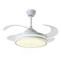 Ventilador de Techo Interlusa Asgard Blanco Retráctil 4 Aspas Ø108cm luz dimable