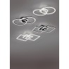 Plafonnier LED Trio Rond Venida Nickel satiné 25W 3000K