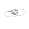 Plafonnier LED Trio Rond Venida Nickel satiné 25W 3000K