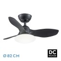 Ventilador de Techo Fabrilamp Páramo DC Negro 82cm 3 Palas