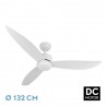 Ventilador de Techo Fabrilamp Genil DC Blanco 3 Palas Ø 132cm