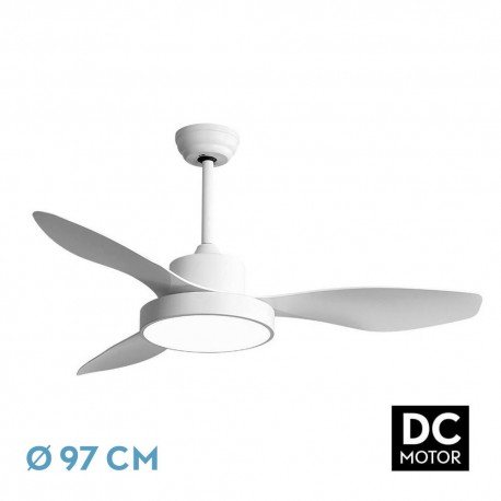 Ventilador de Techo Fabrilamp Hayate Mini DC Blanco 3 Palas Ø 97cm