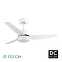 Ventilador de Techo Fabrilamp Jarama DC Blanco 3 Palas Ø 112cm