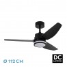 Ventilador de Techo Fabrilamp Jarama DC Negro 3 Palas Ø 112cm