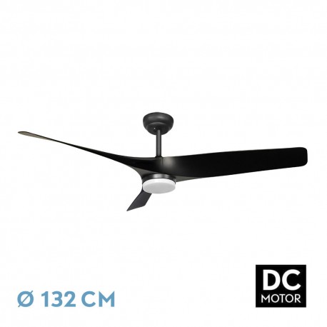 Ventilador de Techo Fabrilamp Niger DC Negro 3 Palas Ø 132cm