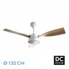 Ventilador de Techo Fabrilamp Estio DC Blanco/Haya 3 Palas Ø 132cm