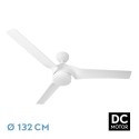 Ventilador de Techo Fabrilamp Montijo DC Blanco 3 Palas Ø 132cm