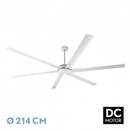 Ventilador de Techo Fabrilamp Almanzor DC Blanco 6 Palas Ø 214cm