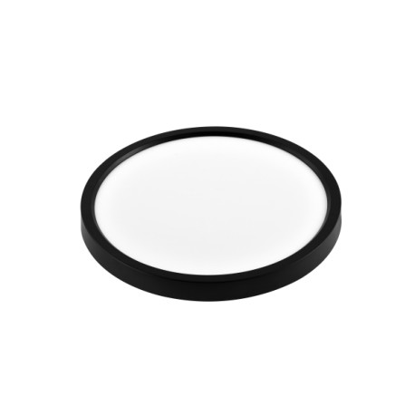 Plafonnier LED Noir 56W CCT Rond Ø60xH3cm