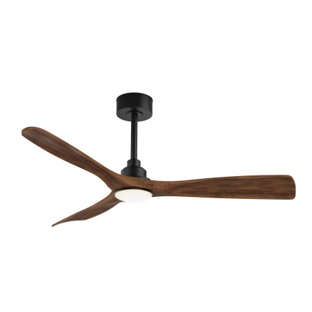 Ventilateur de plafond extérieur Sulion Carla L Noir/Bois 132cm IP44