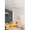 Ventilador de Techo Faro Mini Punt Ø90cm 3 Palas Blanco/Madera Smart Fan