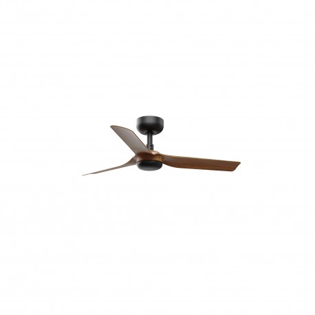 Ventilador de Techo Faro Mini Punt Ø90cm 3 Palas Negro/Madera Smart Fan