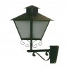 Farol de brazo de esquina modelo Cortijo en Forja Negro 66x34x52cm