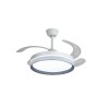 Ventilador de Techo Led Retráctil Cannes Motor DC Blanco/Gris