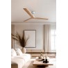 Ventilador de Techo Faro Klim M 125cm Blanco/Madera Sin luz Smart Fan