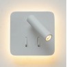 Aplique de Pared LED Fs Lux Nevada Blanco 6+3W 3000K