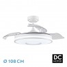 Ventilador de Techo Fabrilamp Dani Blanco Retráctil 3 Aspas Ø108cm