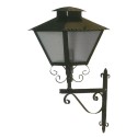 Farol de brazo de pared modelo Cortijo Chico en Forja Negro 59X26X34cm