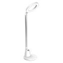 Flexo Sobremesa Calcita Blanco/Plata 8W LED 4000k Plegable/Orientable