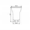 Bombilla Mini GU10 Mantra 4W 310lm 3000k