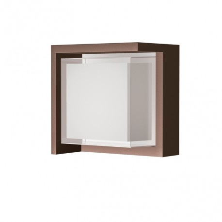 Aplique de Pared Exterior LED Mantra Creek Cuadrado Corten 15W CCT IP65