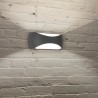 Aplique de Pared Exterior LED Mantra Butan Gris Oscuro 12W 3000k IP65