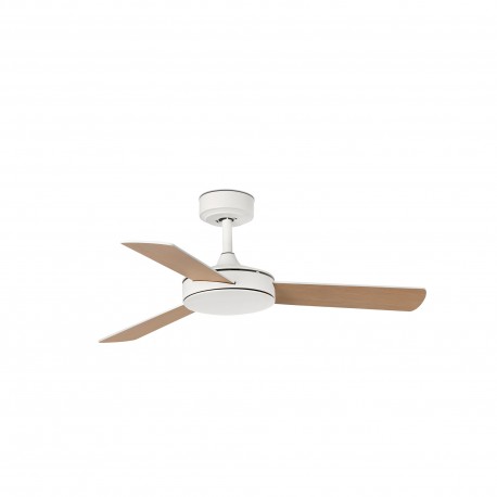 Ventilador de Techo Faro Mini Mallorca 106cm 3 Palas Blanco/Madera