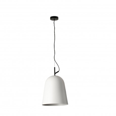 Lámpara Colgante Faro Modelo STUDIO 290 Negra Pantalla Blanca