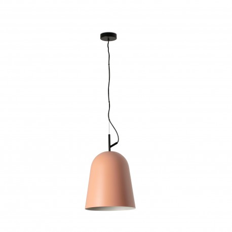 Lámpara Colgante Faro Modelo STUDIO 290 Negra Pantalla Rosa