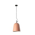 Lámpara Colgante Faro Modelo STUDIO 290 Negra Pantalla Rosa