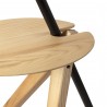 Lámpara de Pie Faro TREEWOOD TRAY Madera Pantalla Pergamino Beis