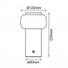 Lámpara de Sobremesa de Exterior Mimo de Sulion Verde IP54 2W LED