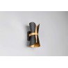 Aplique de Pared Trio COAT Negro/Oro 2 Luces