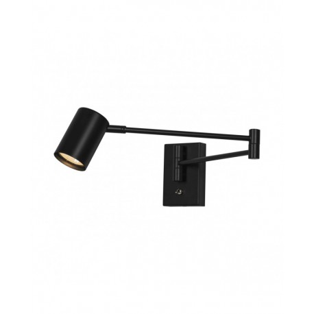 Aplique de Pared Alemar ROMEO Negro Articulable extensible 1 Luz