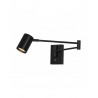 Aplique de Pared Alemar ROMEO Negro Articulable extensible 1 Luz