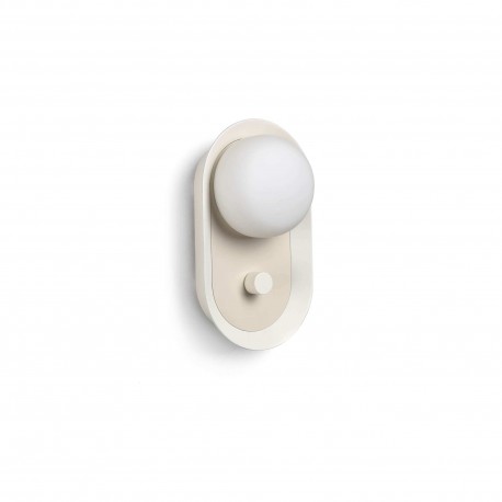 Aplique de Pared Portátil Faro MAYA Blanco / Beis 8W 2700K