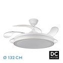 Ventilador de Techo Led Retractil Esparta Maxi Motor DC Blanco