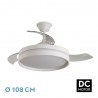 Ventilador de Techo Fabrilamp Mandarín Blanco Retráctil Ø108cm