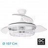 Ventilador de Techo Fabrilamp Tornado Blanco Retráctil Ø107cm