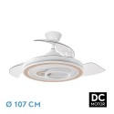 Ventilador de Techo Fabrilamp Sultán Blanco/Haya Retráctil Ø107cm