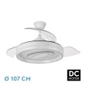 Ventilador de Techo Fabrilamp Maracaná Blanco Retráctil Ø107cm