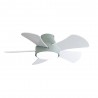 Ventilateur de Plafond Fabrilamp Gregario Green Ø82cm Palas Rev Blanc/Hêtre