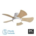 Ventilador de Techo Fabrilamp Gregario Blanco Ø82cm Palas Rev Blanco/Haya