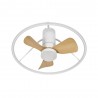 Ventilador de Techo Fabrilamp Oporto Blanco/Haya Ø66cm 46W CCT