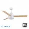 Ventilador de Techo Fabrilamp Legio Blanco Palas Blanco/Haya Ø107cm