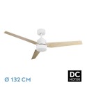 Ventilador de Techo Fabrilamp Captus Blanco Palas Blanco/Haya Ø132cm